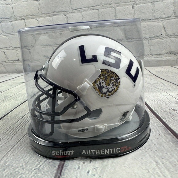 LSU Tigers NCAA Alternate 2 (White) Schutt Mini Helmet! - Picture 2 of 11